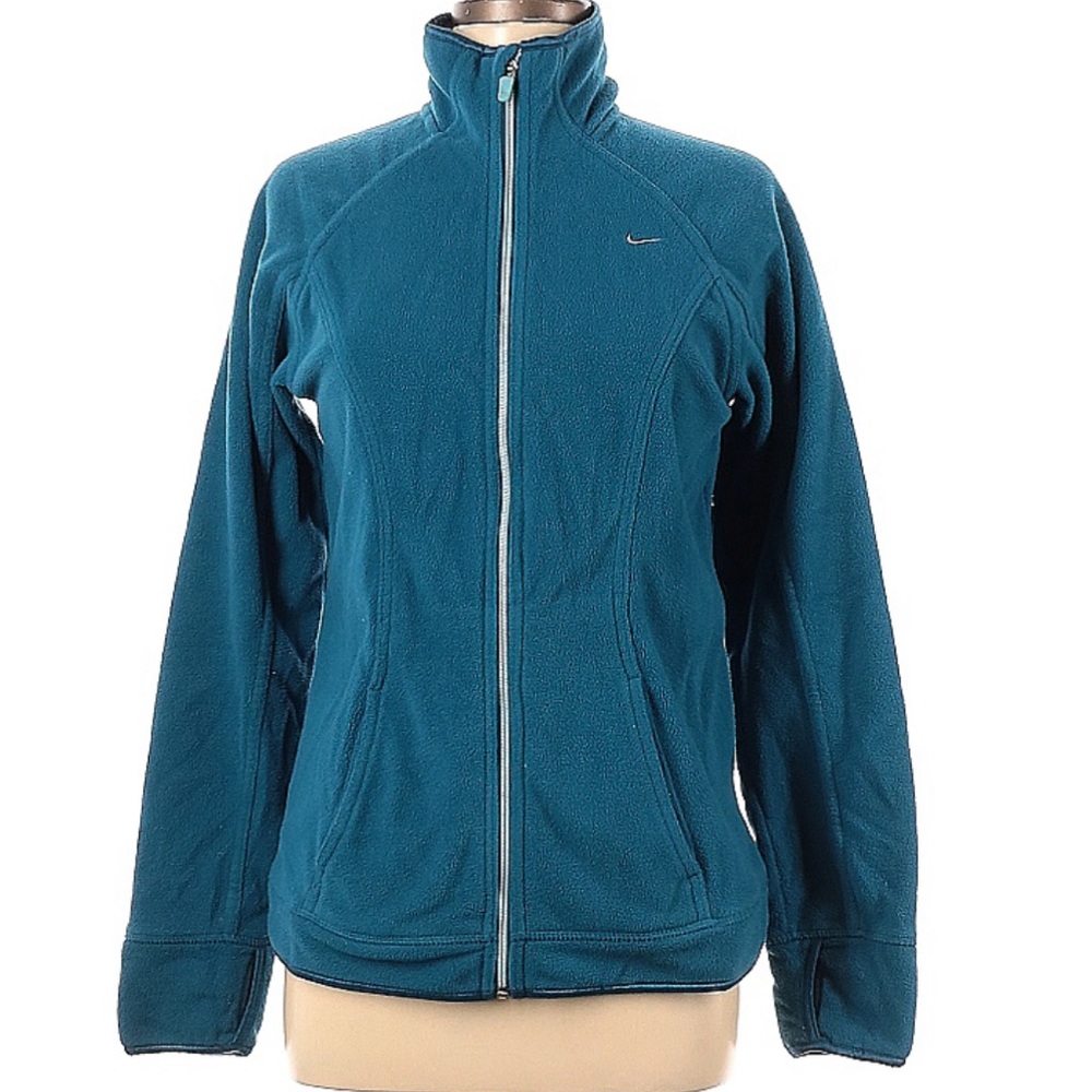 Nike Fit Therma Blue Zip Up Fleece Size Medium